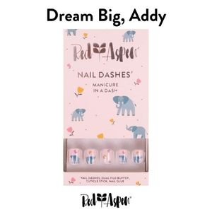 Red Aspen - Dream Big, Addy Extra Short/Petite Square Nail Dashes